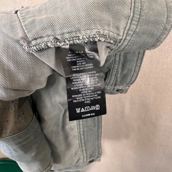 Anthropologie Utility Cotton Jean Jacket | Size SP - Picture 8 of 9